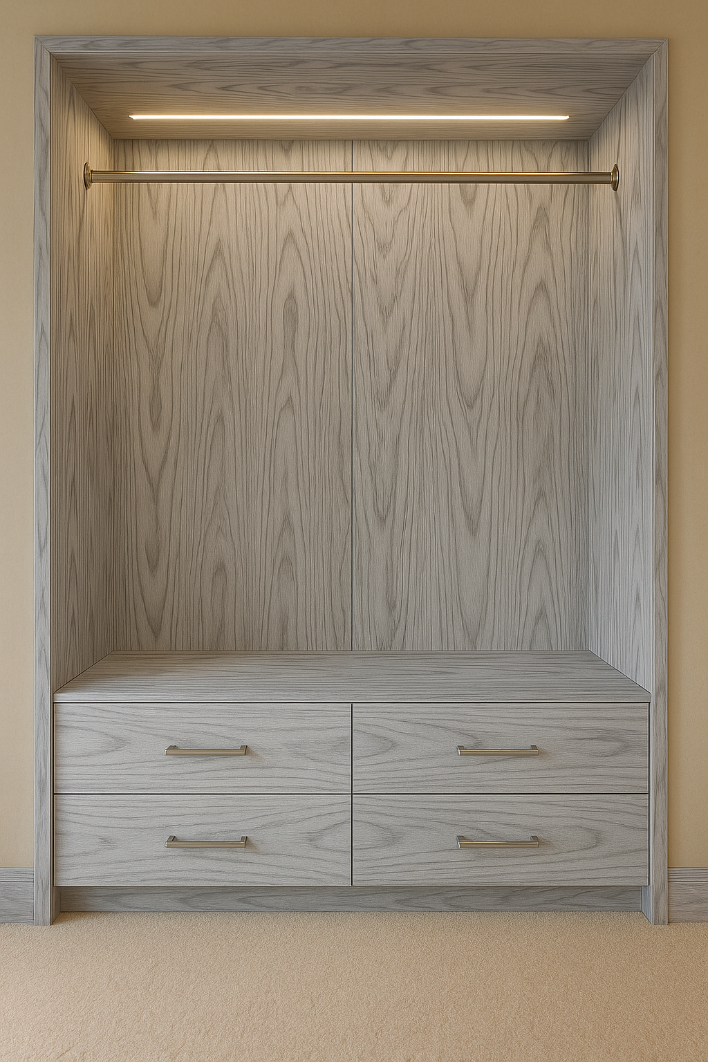 Tablero de MDF acabado nature Elis Cenizo
