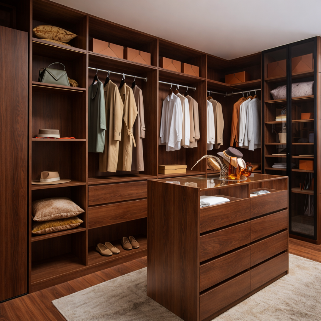 Tablero MDF Acabado - Caoba